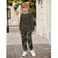 thumbnail image 3 of Arshiner Boys Pant Sets Long Sleeve Shirts and Pants Crewneck Sweatshirt for Fall Winter, 3 of 6