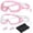 Light Pink & Pink White, variant on Swim Goggles 2 Pack Anti-Fog Anti-UV Wide View No Leakage Swimming Goggles for Kids 3-15 with Earplugs