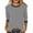 Grey, variant on EDFBUYKRS Blouses for Women Puff Long Sleeve V Neck Tunic Tops Boho Dressy Casual Chiffon Shirts S