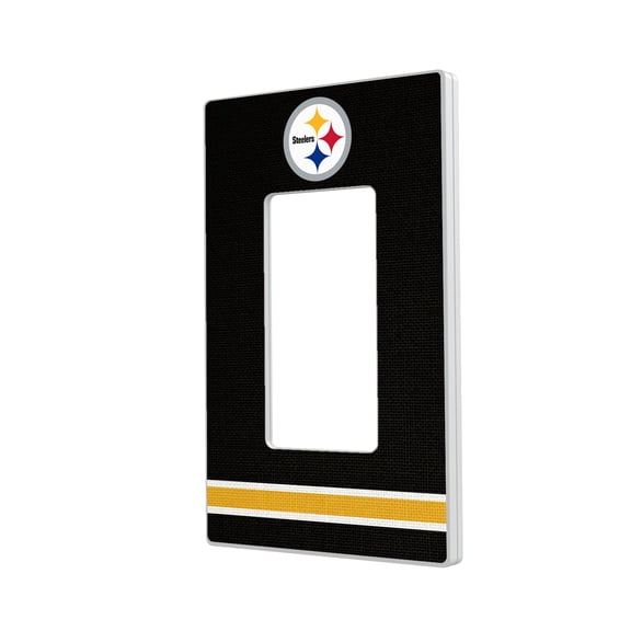 Pittsburgh Steelers Stripe Single Rocker Light Switch Plate