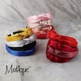 thumbnail image 5 of Motique Accessories Shiny Girls Satin Turban Knotted Headband - Champagne, 5 of 6