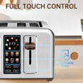 thumbnail image 4 of SEEDEEM tostador de 4 rebanadas, tostador con control táctil completo, visualización LCD, 6 tipos de pan, 7 ajustes de sombra, ranuras de 1.4 pulgadas de ancho, función más hora, bandeja extraíble, 4 of 5