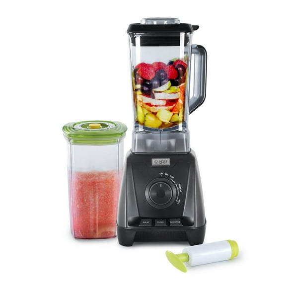 COMMERCIAL CHEF Mélangeur haute puissance 1 200 watts, 50,7 oz, noir