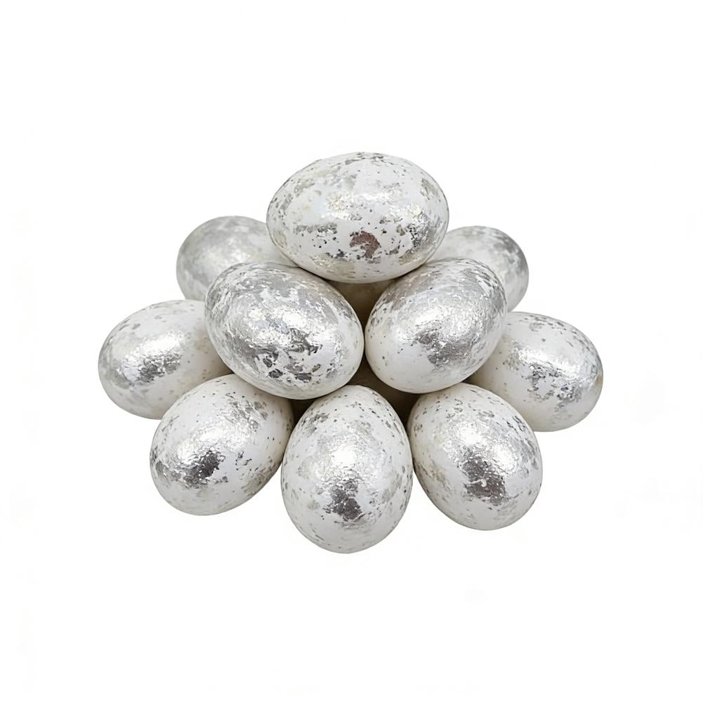 Easter Eggs Ornaments for Tree,10PCS Foam Easter Eggs Decorations,Easters Speckled Egg,Glitter Faux Egg for Easters Spring Display DIY Craft Home Bowl Fillers Decoration