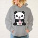 thumbnail image 1 of Nueva moda unisex kawaii lindo panda boba tea impreso sudaderas con capucha hombres mujeres casual manga larga sudaderas con capucha adolescentes tops al aire libre, 1 of 5