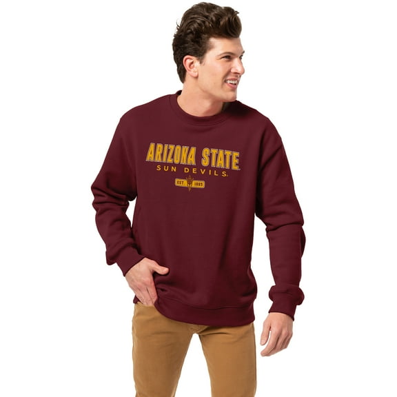 Men's-League Collegiate Wear  Maroon Arizona State Sun Devils Essentials 2.0 Pullover Sweatshirt