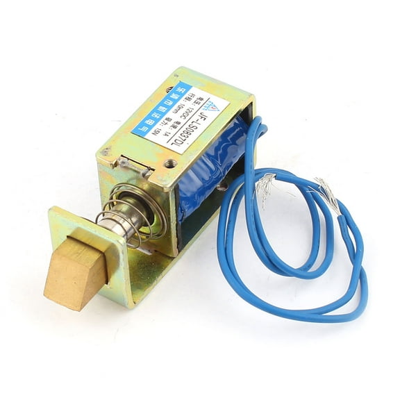 JF-0837DL DC 12V 1A 10mm 15N Pull Open Frame Electromagnet Solenoid for Lock