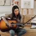 thumbnail image 2 of ADM Dreadnought Kit de guitarra acústica con lección gratuita para principiantes, adultos, adolescentes, tamaño completo, guitarra acústica, juego de iniciación con bolsa, correa, afinador, capo, golp, 2 of 5