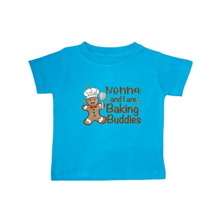 

Inktastic Nonna And I Are Baking Buddies Gift Baby Boy or Baby Girl T-Shirt