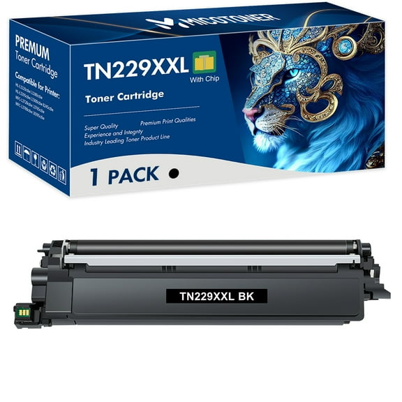 TN229XXL Toner Cartridge High Yield with Chip Compatible for Brother TN229XXL TN229XL TN229 MFC-L3780cdw MFC-L8395cdw HL-L3295cdw HL-L8245cdw Printer (Black, 1-Pack)