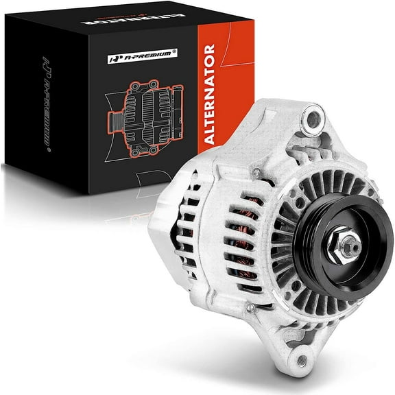 A-Premium Alternator Compatible with Suzuki Grand Vitara 2001 2005, XL-7 2002-2006, V6 2.7L, 12V 95A Clockwise 4-Groove Pulley, Replace# 31400-52D00, 31400-85D00