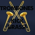 thumbnail image 3 of CafePress - Trombones Kick Brass Women's Dark T Shirt - Women's Traditional Fit Dark T-Shirt, 3 of 4