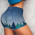 thumbnail image 3 of KLL Christmas Trees Pattern Workout Shorts for Women Scrunch Short Gym Yoga Running Sport Active Exercise Fitness Shorts, 3 of 8