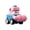Pink, variant on Feltree Dinosaur Face Changing Press & Go Engineering Car with Whistle - Interactive Puzzle Toy for Kids