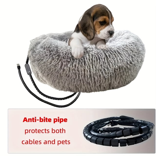 SNNROO Pet Heating Nest 5V USB Input With Anti-bite Rope Overheat Protection Washable 5 Temperature Levels 5 Levels Of Timing