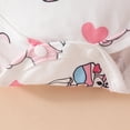 thumbnail image 6 of WUANDIXFA Baby Girl Summer Clothes Bow Bear Ruffle Sleeveless Romper Bodysuit Jumpsuit Tops Shorts Set Outfit (Pink, 9-12 Months), 6 of 7