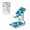 Ocean Sea Turtles, variant on WIRESTER White Foldable Phone Stand for Desk, Adjustable Portable Cell Phone Holder for iPhone 17, 16, 15, 14 and Android Smartphones - Colorful Sugar Skulls