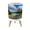 Color 4, variant on Small Trash Can with Lid Sunset Crisp Point Lighthouse 1.8 Gallon Dog Proof Trash Can Round Garbage Can Waste Bin Wastebasket for Bathroom Bedroom Living Room