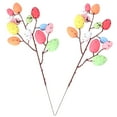 thumbnail image 4 of FRCOLOR Egg Picks for Bouquet Easter Egg Inserts Multi-Color 2Pcs Festive Atmosphere, 4 of 6