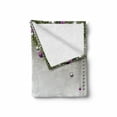 thumbnail image 2 of Christmas Soft Flannel Fleece Throw Blanket, Tree with Tinsel and Ball with Present Wrap Ribbon Celebration Picture, Cozy Plush for Indoor and Outdoor Use, 50" x 70", Purple Grey Green, by Ambesonne, 2 of 6