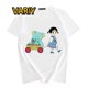 thumbnail image 5 of Camiseta con estampado de dibujos animados para mujer, ropa de calle de Anime japonés, Marmalade, de gran tamaño, Manga corta, 5 of 5