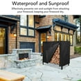thumbnail image 3 of Log Pile Holder Cover, 4FT Foldable Portable Oxford Cloth Wood Rack Cover  for Indoor, 3 of 7