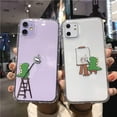 thumbnail image 2 of Funny Animal Dinosaur Clear Phone Case Compatible with iPhone Case (iPhone 13 Pro Max,Brush), 2 of 6