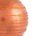 thumbnail image 3 of Vickerman 4" Coral Candy Finish Ball Ornament with Glitter Lines, 4 per Bag, 3 of 6