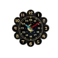 thumbnail image 3 of Reloj de pared de diseño con manecillas móviles para habitación infantil, ideal para saber la hora. Negro, 3 of 8