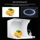 thumbnail image 4 of Caja de estudio fotográfico con luz ajustable, mini caja de luz fotográfica, softbox de iluminación de fotografía portátil Kit de fondo de 6 colores con anillo Luz blanca 6500 K Luz cálida 3200 K, 24, 4 of 8