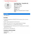 thumbnail image 2 of Front Brake Rotor - Compatible with 2021 Cadillac XT6, 2 of 2