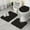 Math Equations Chemical-1, variant on Math Equations Chemical Structures Black Pattern Bathroom Rugs Sets 3 Piece,Toilet Cover Set,Absorbent Non Slip Bathroom Mats Sets with U-Shaped Contour Rug Toilet Rug Set