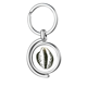 thumbnail image 1 of Negro patron de vida marina Vieira Rotating keychain Metal Keyring Holder, 1 of 2