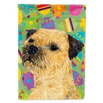 Border Terrier Easter Eggtravaganza Garden Flag