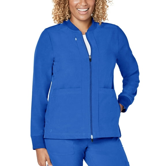 Adar Addition Scrubs For Women- Classic Bomber Scrub Jacket