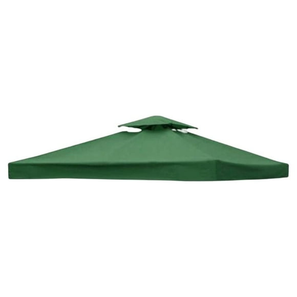 Bewildely Cubierta de dosel, componentes de repuesto, tienda de campaña para pícnic, componente de techo, accesorios de Gazebo, accesorio de Jardín y Patio Verde oscuro/Doble