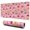 Pink Cartoon Dinosaurs-3, variant on Long Mouse Pads for Desk,Pink Cartoon Dinosaurs Volcanoes Pattern Desk Mats on Top Of Desks, Desk Mouse Pad Extra Large with 3mm Non-Slip Base and Stitched Edge for Gaming,Office,Work,Home 31.5"x11.8"