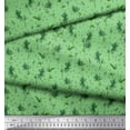 thumbnail image 3 of Soimoi Polyester Crepe Fabric Leaf Leaves Printed Fabric 1 Yard 52 Inch Wide, 3 of 3