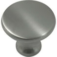 thumbnail image 2 of Laurey Kensington Cabinet Knob - Brushed Satin Nickel - 1.38 in, Round, Metal, Silver, 2 of 2
