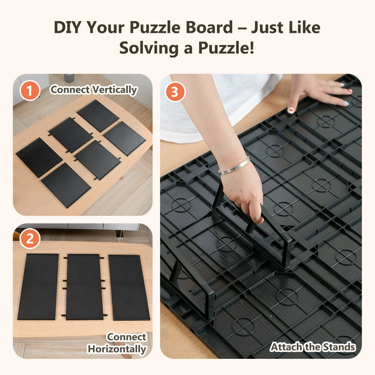 DIY Tilting Puzzle Board Tool-Free Snap Assembly with 6 Modular