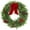 Green, variant on Lumiparty 24" Christmas Wreaths for Front Door, with Berries Velvet Bow, Winter Artificial Cypress Wreath Xmas Wreath for Indoor Window Wall Fireplace Holiday Decor