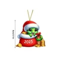 thumbnail image 3 of Fwttom Christmas Color Snake Pendant Bag Car Rearview Mirror Pendant, 3 of 5