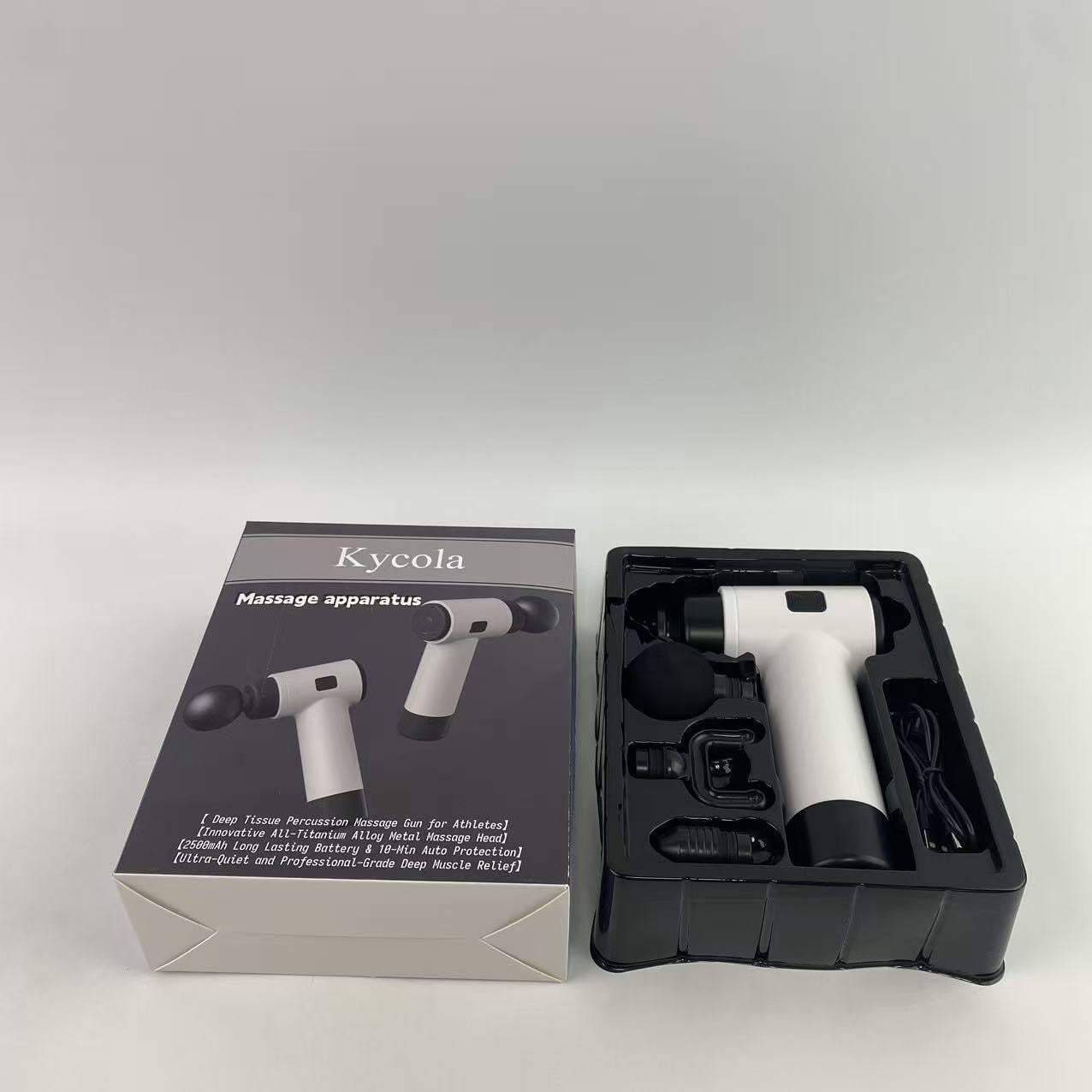 Kycola Massage apparatus,Massage Gun Deep Tissue Percussion with Metal Head Therapy, Professional Muscle Massage Gun for Athletes, Electric Massager Gun for Pain Relief