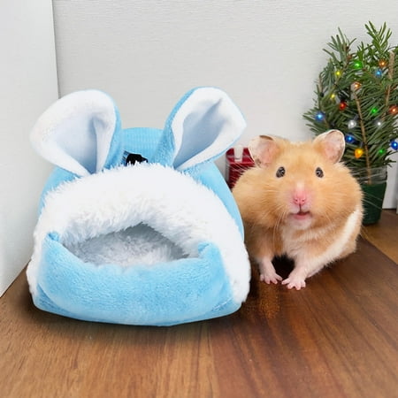 Nrmrqz Mini Hamster Nests Golden Bear Cotton Nests Hamster Warm Winter Detachable Nests Cute Cute Nests Honey Bag