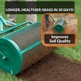 thumbnail image 4 of Elleree 24 inch Lawn & Garden Spreader,Pull Tow-Behind Peat Moss Seed and Compost Drop Spreader for Top Soil, Sand, Manure, Mulch, Top Dressing, 4 of 10