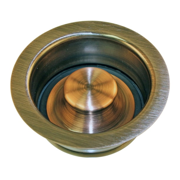 InSinkErator Style Disposal Flange and Stopper in Antique Copper