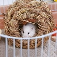 thumbnail image 5 of SPRING PARK Rabbit Grass House Natural Hand Woven Seagrass Play Bed Hideaway Hut Toy for Bunny Hamster Guinea Pig Chinchilla Ferret, 5 of 6