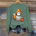 thumbnail image 4 of Womens Halloween Sweatshirts 2025 New Custom Printed Shirts Crewneck Long Sleeve Sweaters Fall Casual Blouses Loose Sweatshirt Pullover Top Halloween Costumes, 4 of 4
