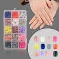 thumbnail image 4 of Presione sobre las uñas, uñas postizas de cobertura completa, uñas postizas coloridas para mujeres, salón de uñas, arte DIY con taladro decorativo 1082, 4 of 5