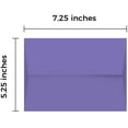 thumbnail image 4 of Light Violet A7 Square Flapped Invitation Envelopes – Perfect for Weddings, Party Invites, Thank You, Greeting and Holiday Cards, Announcements | 250 Envelopes Per Pack, 4 of 5